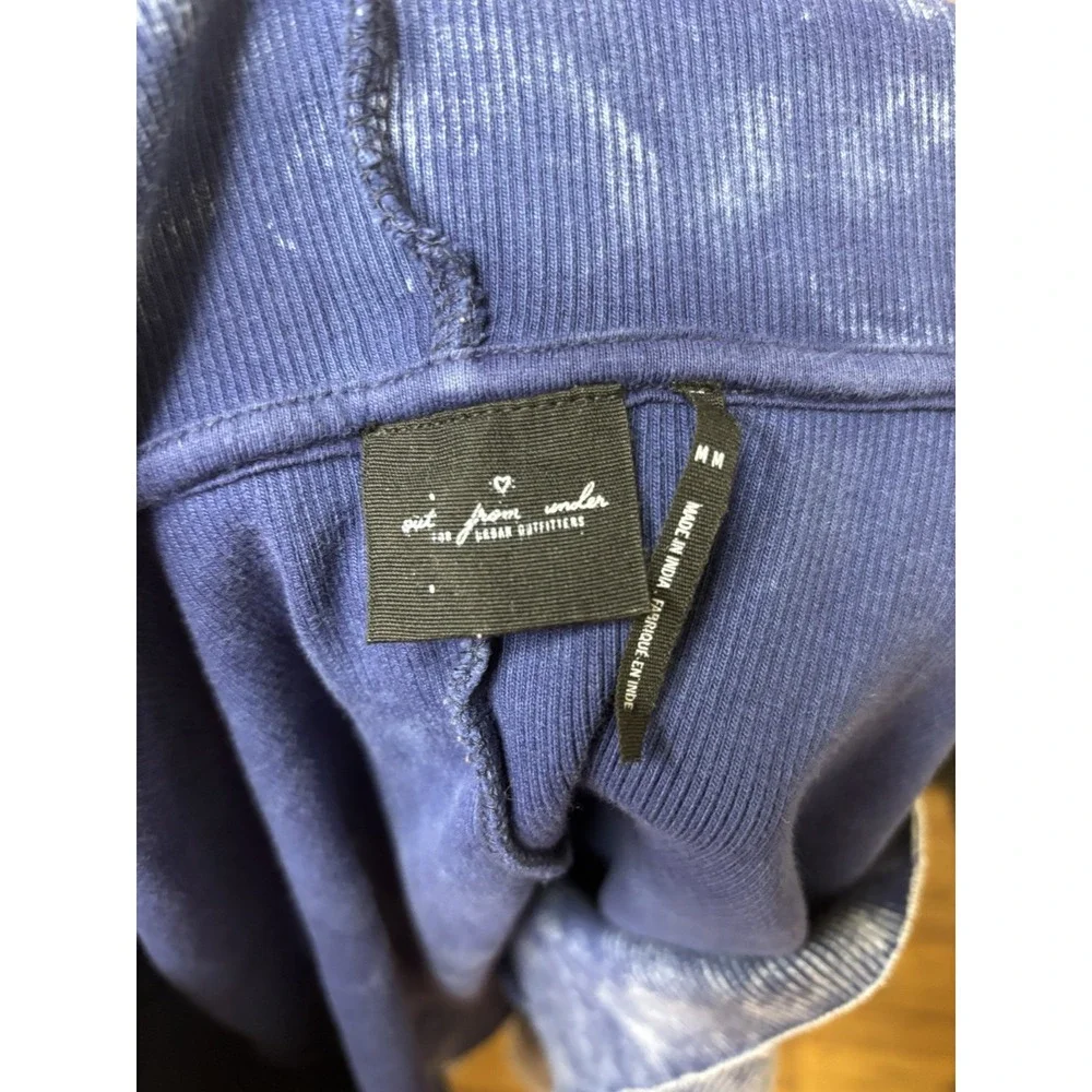 Urban Outfitters Out From Under Ribbed Acid Wash Cropped Hoodie M - Picture 2 of 8